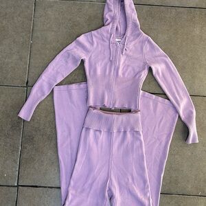 Knit set ( hoodie & pants)